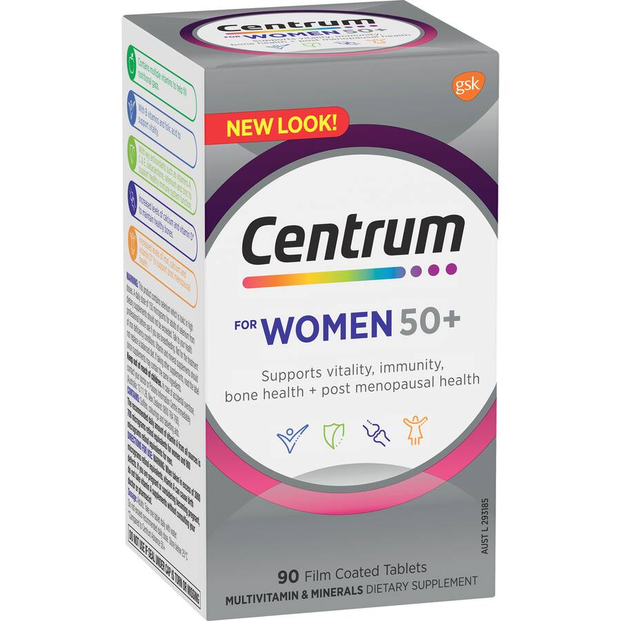 Centrum For Women 50+ Daily Multivitamin Supplements