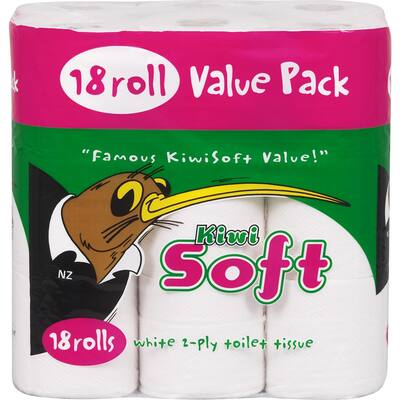 kiwi soft toilet paper 18pk white