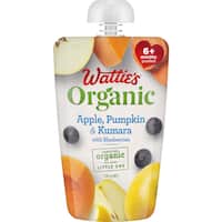 wattie's organic baby food 6+ months apple pumpkin & kumara