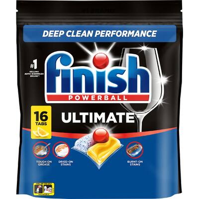 finish dishwasher tablets ultimate all in 1 lemon sparkle
