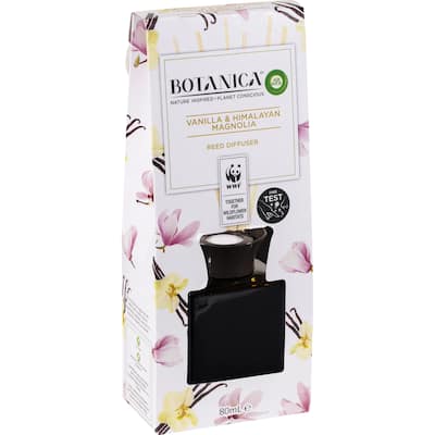 air wick botanica reed scented diffuser vanilla & himalayan magnolia