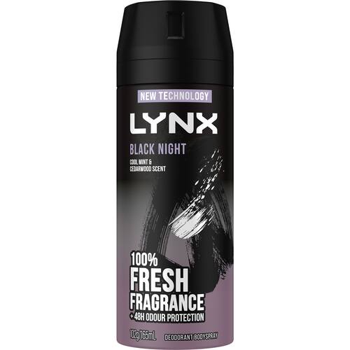 Lynx Deodorant Body Spray Black Night
