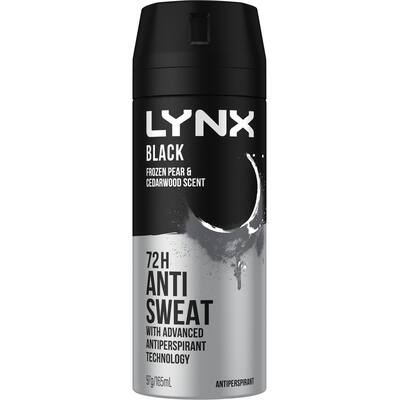 lynx black antiperspirant deodorant