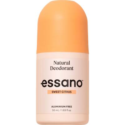essano roll on natural deodorant mandarin & aloe vera