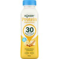 rokeby protein smoothie banana honey cinnamon