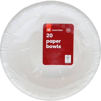 essentials bowls paper uncoated
