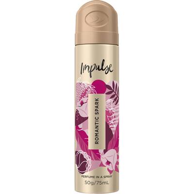 impulse female bodyspray romantic spark