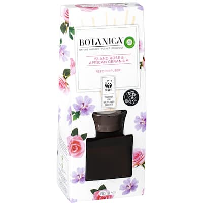 air wick botanica reed scented diffuser island rose & african geranium