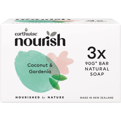 earthwise nourish soap coconut & gardenia
