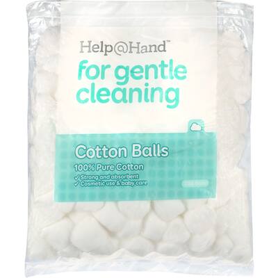 help @ hand cotton balls 
