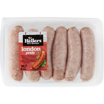 hellers sausages london pride