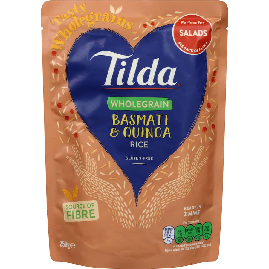 Tilda Microwave Rice Wholegrain Basmati & Quinoa