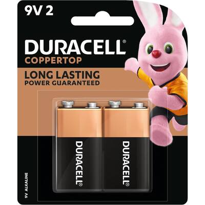 duracell long lasting batteries coppertop 9v