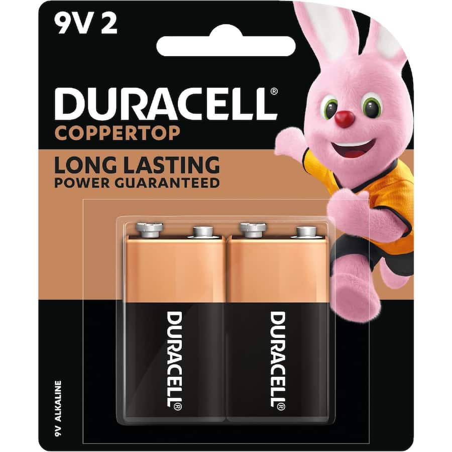 Duracell Long Lasting Batteries Coppertop 9V