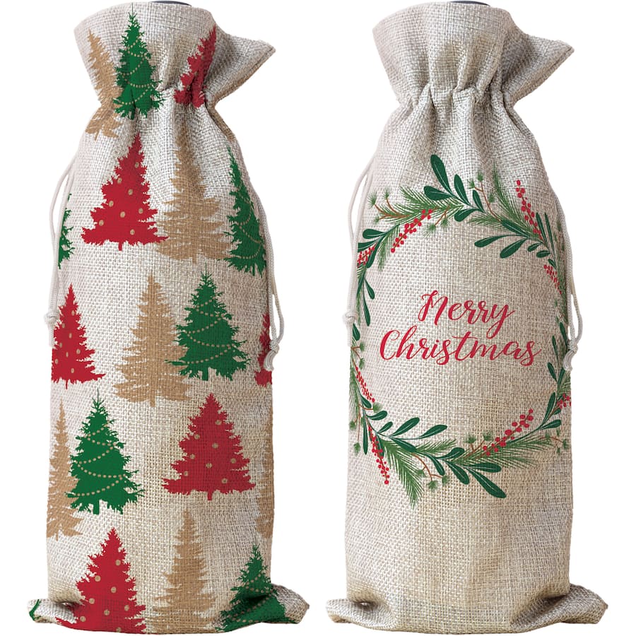 Artwrap Bottle Bag Christmas Fabric