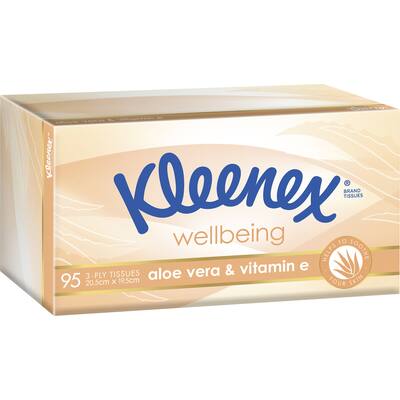 kleenex extra care tissues aloe vera