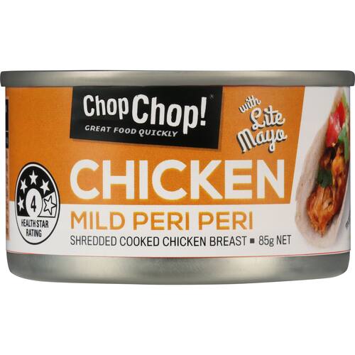 Chop Chop Canned Chicken Mild Peri Peri Lite Mayo