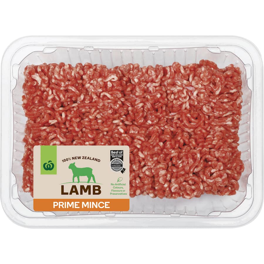Woolworths Lamb Mince Prime Medium Tray