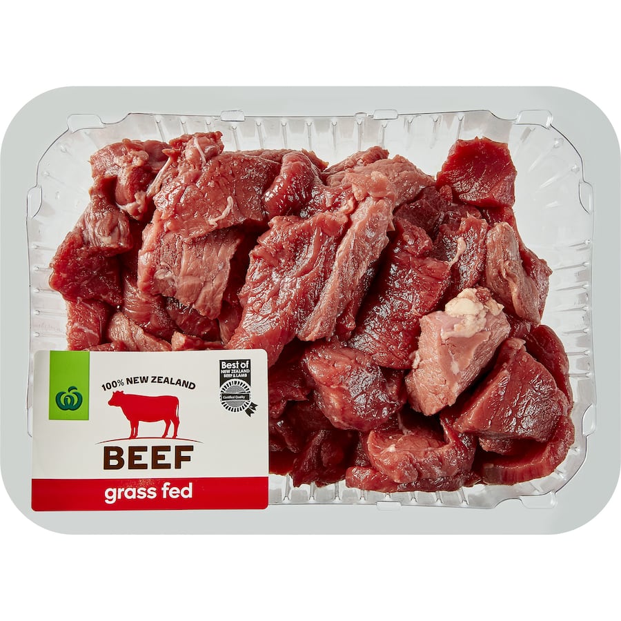 Woolworths Nz Beef Diced Premium Grass Fed