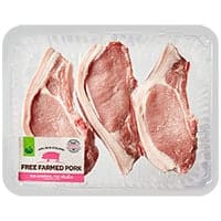 Woolworths Free Farmed Pork Chops Loin Large Tray Per Kg