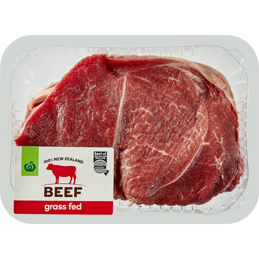Woolworths Nz Beef Schnitzel 2Pack Grass Fed Small Tray
