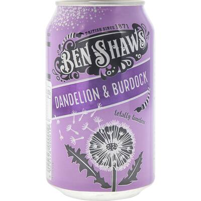 ben shaws soft drink dandelion & burdock