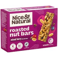 Nice & Natural Mixed Berry Roasted Nut Bars 192g
