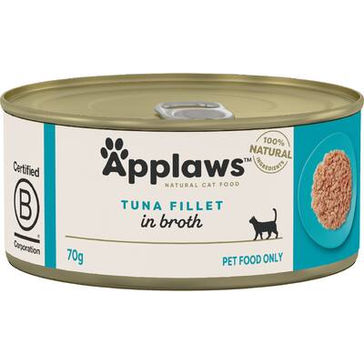applaws wet cat food tuna fillet in broth