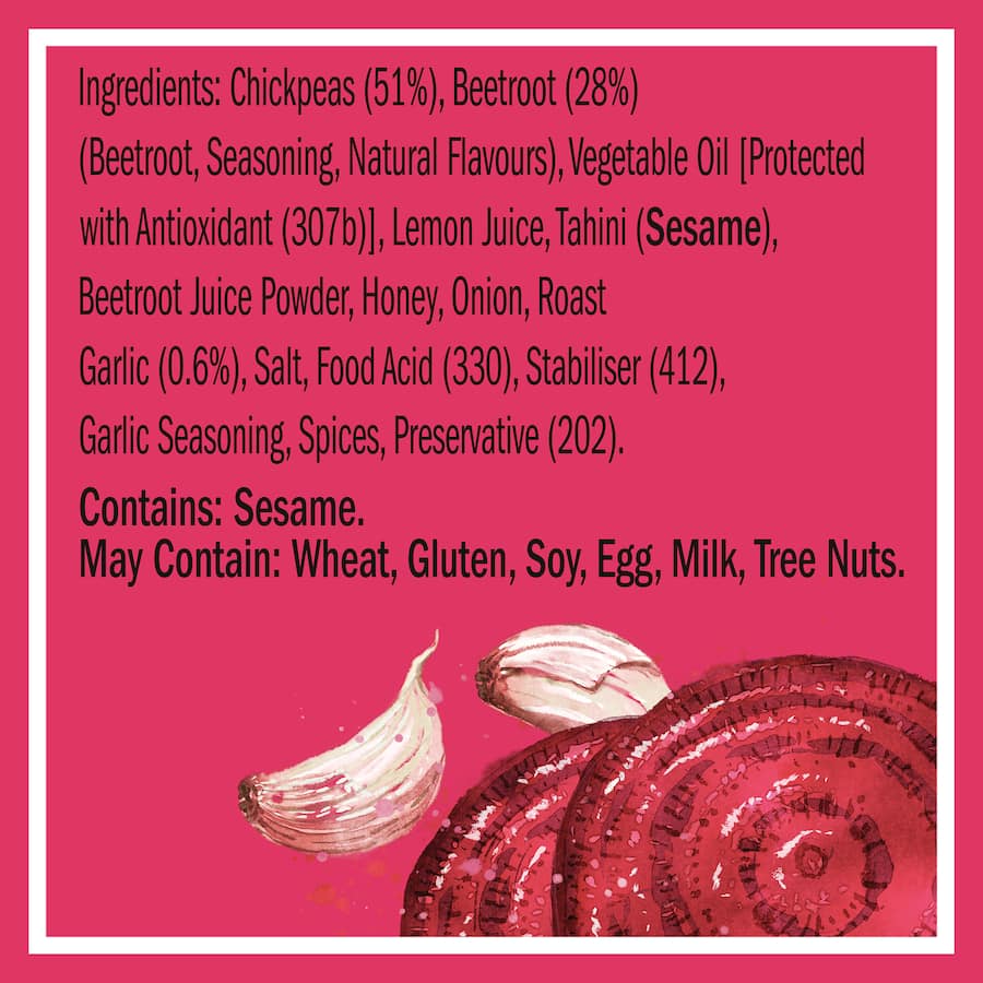 Buy Just Hummus Hummus Beetroot With Roasted Garlic online at