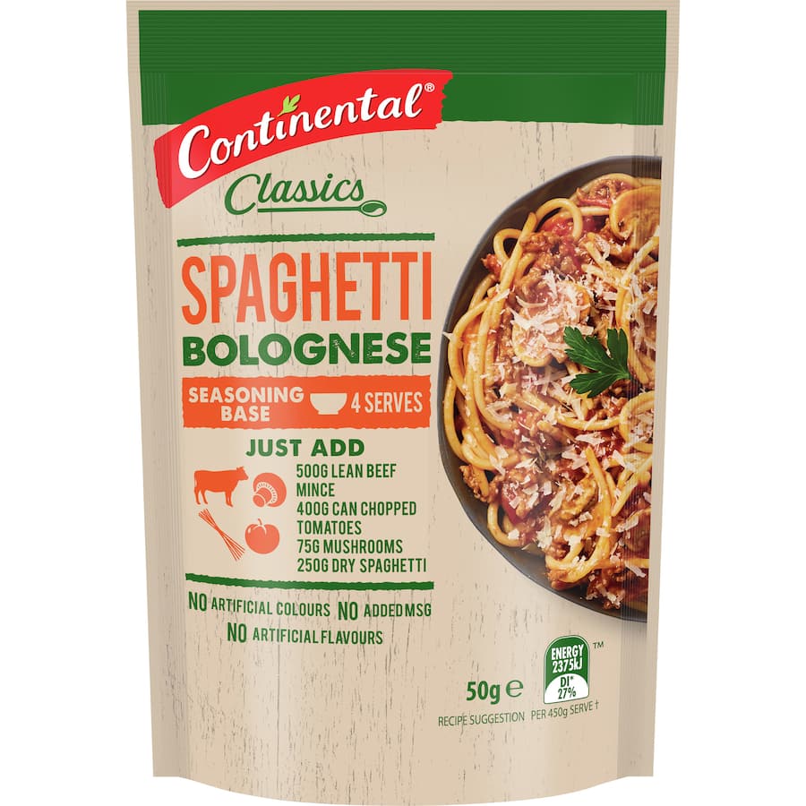 Continental Classics Recipe Base Spaghetti Bolognese