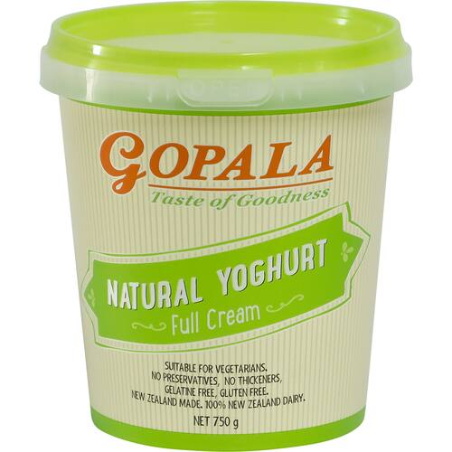 Gopala Yoghurt Tub Natural Full Cream