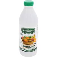The Homegrown Juice Company Spirulina Wheat Barley Grass Raw Fruit Smoothie