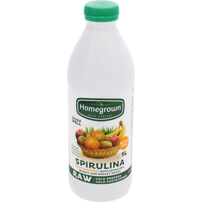 homegrown fruit drink spirulina smoothie