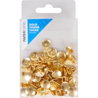 Paper Click Drawing Pins Gold Thumb Tacks