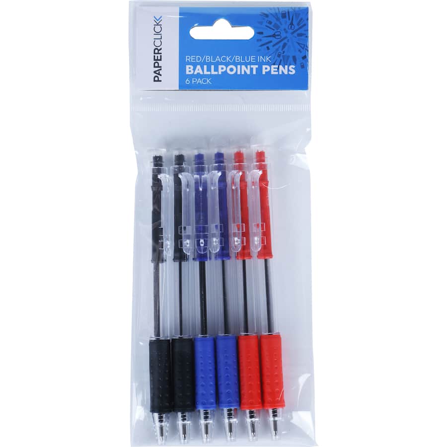 Paperclick Pens Ball Point Retractable Grip