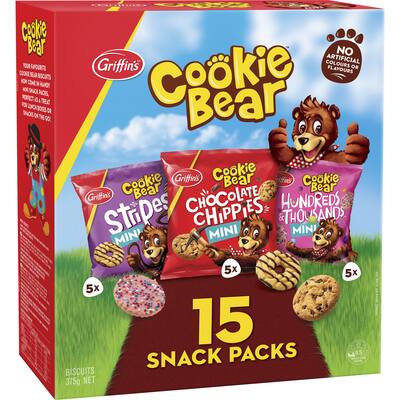 griffin's cookie bear biscuits snack packs