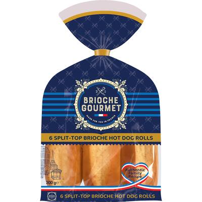 brioche gourmet hotdog rolls 