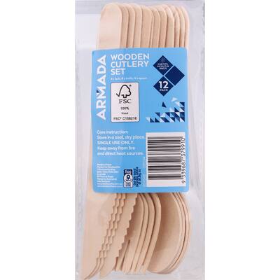 armada wooden cutlery set 