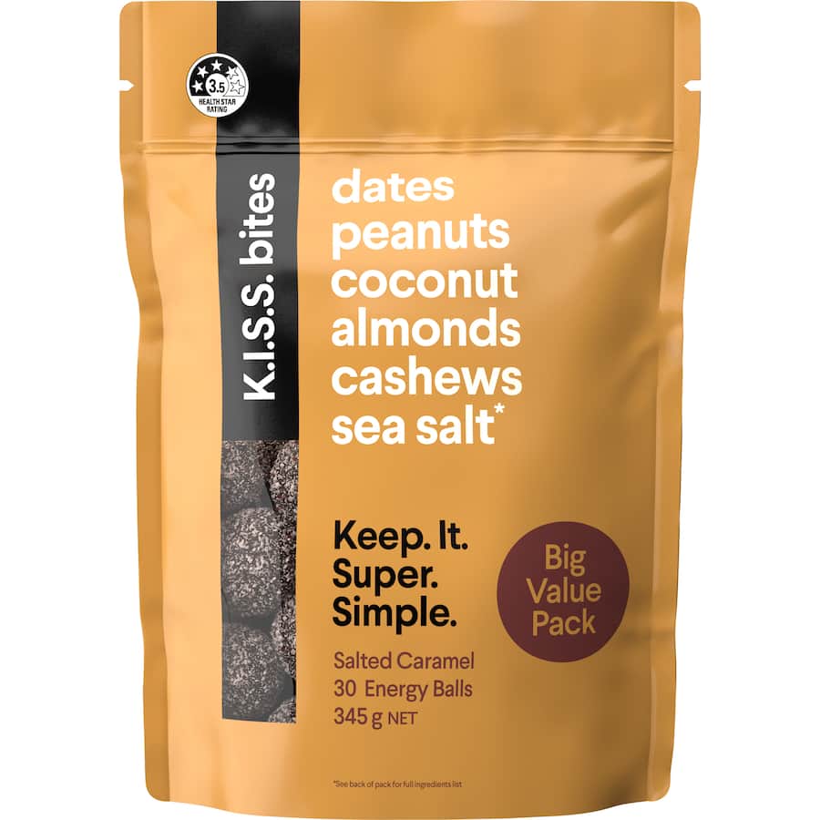 Kiss Wholefood Snack Balls Salted Caramel
