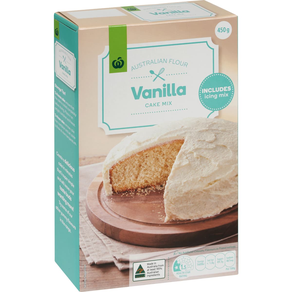 Countdown Vanilla Cake Mix With Icing 450g bunch