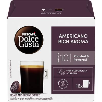 nescafé dolce gusto coffee pods americano rich aroma