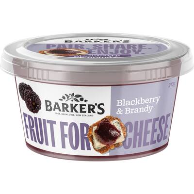 barker's fruit for cheese fruit paste blackberry & brandy