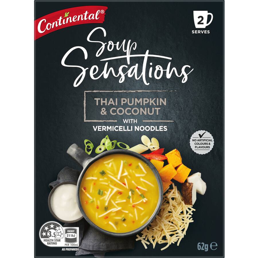 Continental Sensations Instant Soup Thai Pumpkin & Coconut 62G