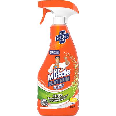 mr muscle ionic kitchen spray lemon