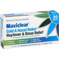 Maxiclear Cold, Flu & Sinus Remedy Cold, Nasal, Hayfever & Sinus