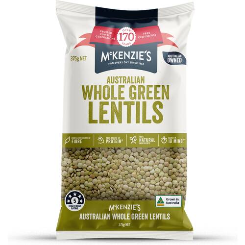Mckenzie's Australian Whole Green Lentils