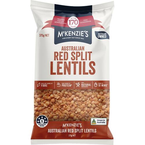 Mckenzie's Australian Red Split Lentils