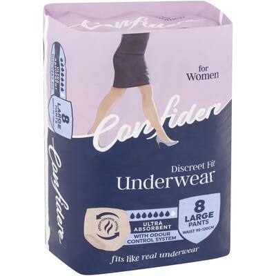 confidere womens continence pants large