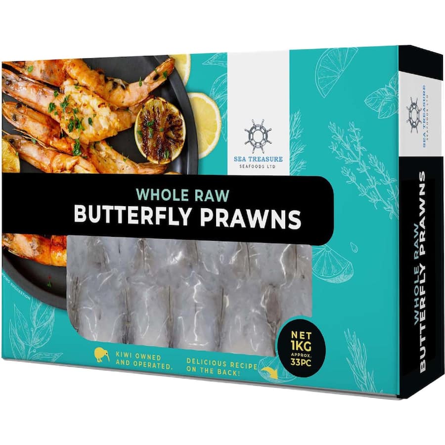 Sea Treasure Prawns Whole Butterfly