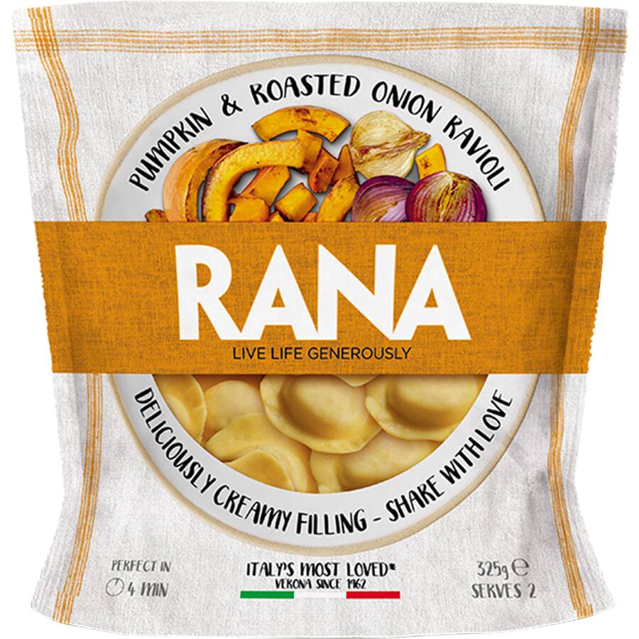 Rana Fresh Pasta Chilled Ravioli Pumpkin & Roasted Onion